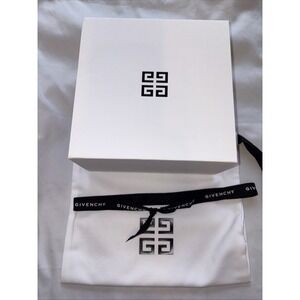 Givenchy Empty Gift Box W/White Tissue Paper 8.75"x8.5"x4.5" And White Bag